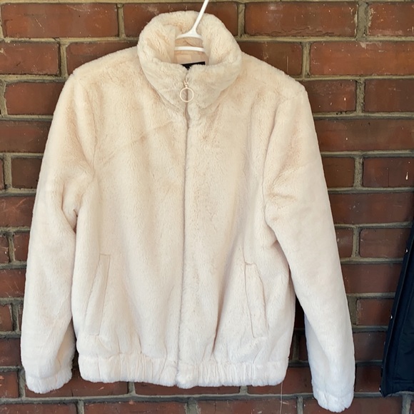 Cozy Teddy Bear Bomber Light Pink size M - Picture 4 of 4
